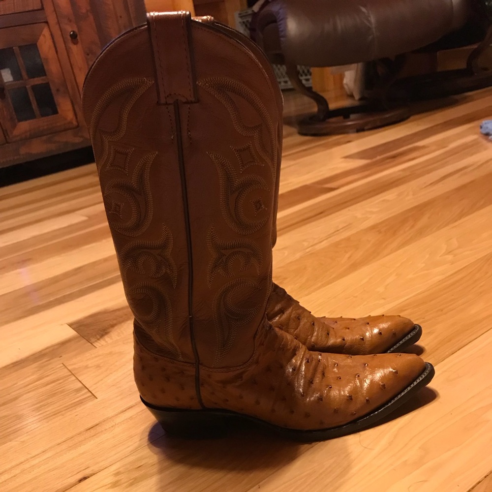 Full quill ostrich boots